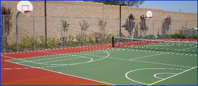 Asphalt Tennis Court in Sacramento